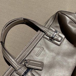 Coach Champagne Leather Satchel